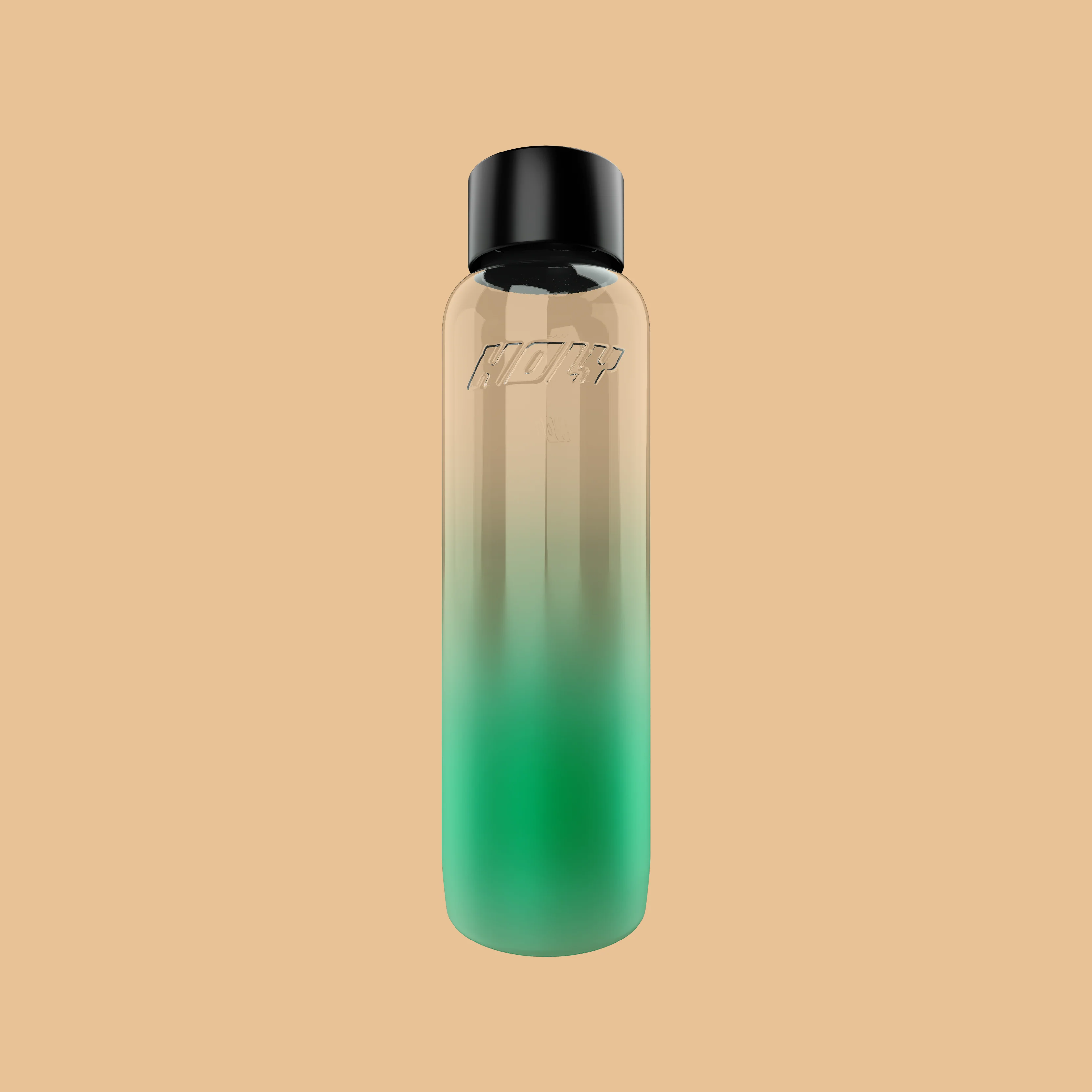 Glasflasche - Grün